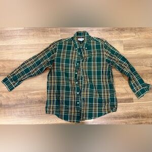 Men’s Sun River Size XL Green Plaid Men's Shirt